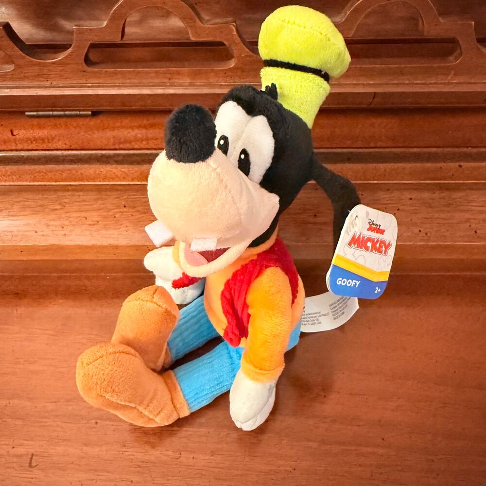 Disney Junior Goofy Plush 12” Mickey Mouse Funhouse New With Tags